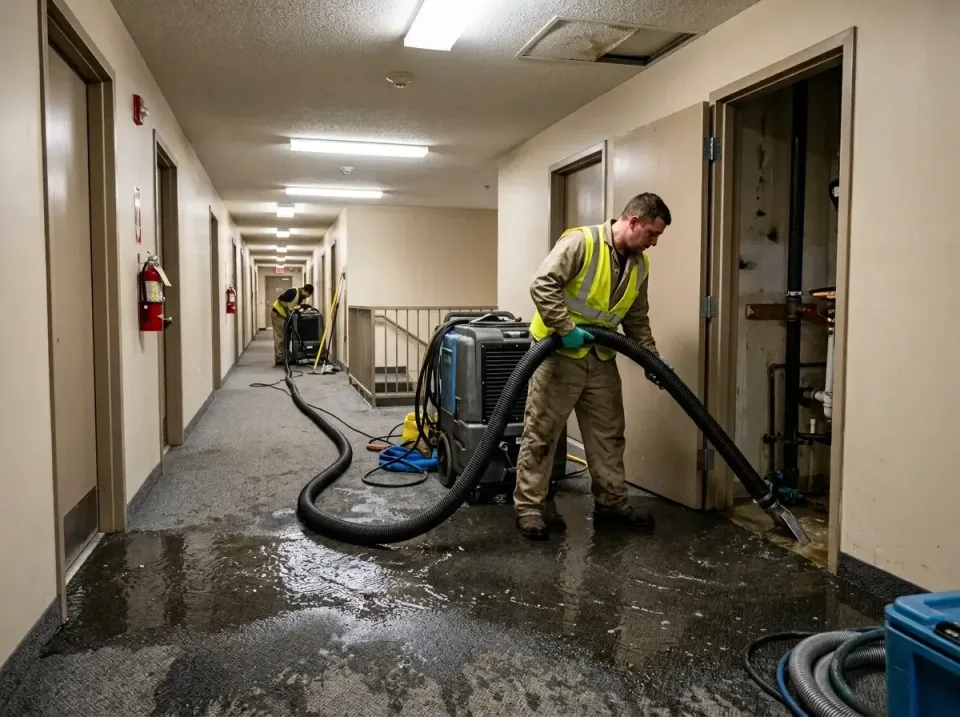 multi-unit-apartment-hallway-f-005 — frequently asked questions, Emergency Burst Pipe Water Extraction & Removal in Columbia…